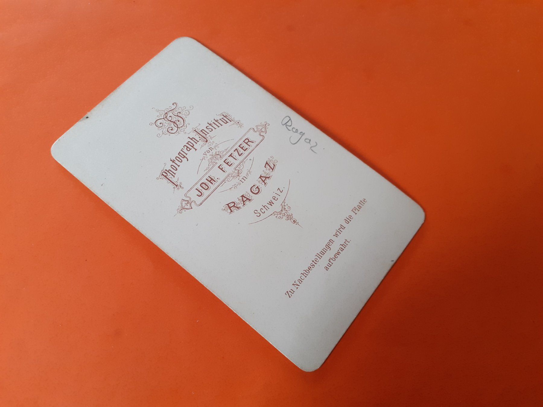 Foto & Immagini: BAD RAGAZ - frühe CARTE de VISITE – Usato da Winterthur venduto da Ornyx7 1