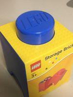 LEGO STORAGE BRICK 4001 1 KNOB BLU  new 125 X125 X 180 mm‪