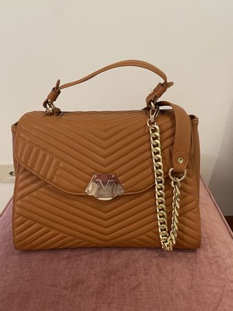 Handtasche Versace 19.69 braun mit goldener Kette neu