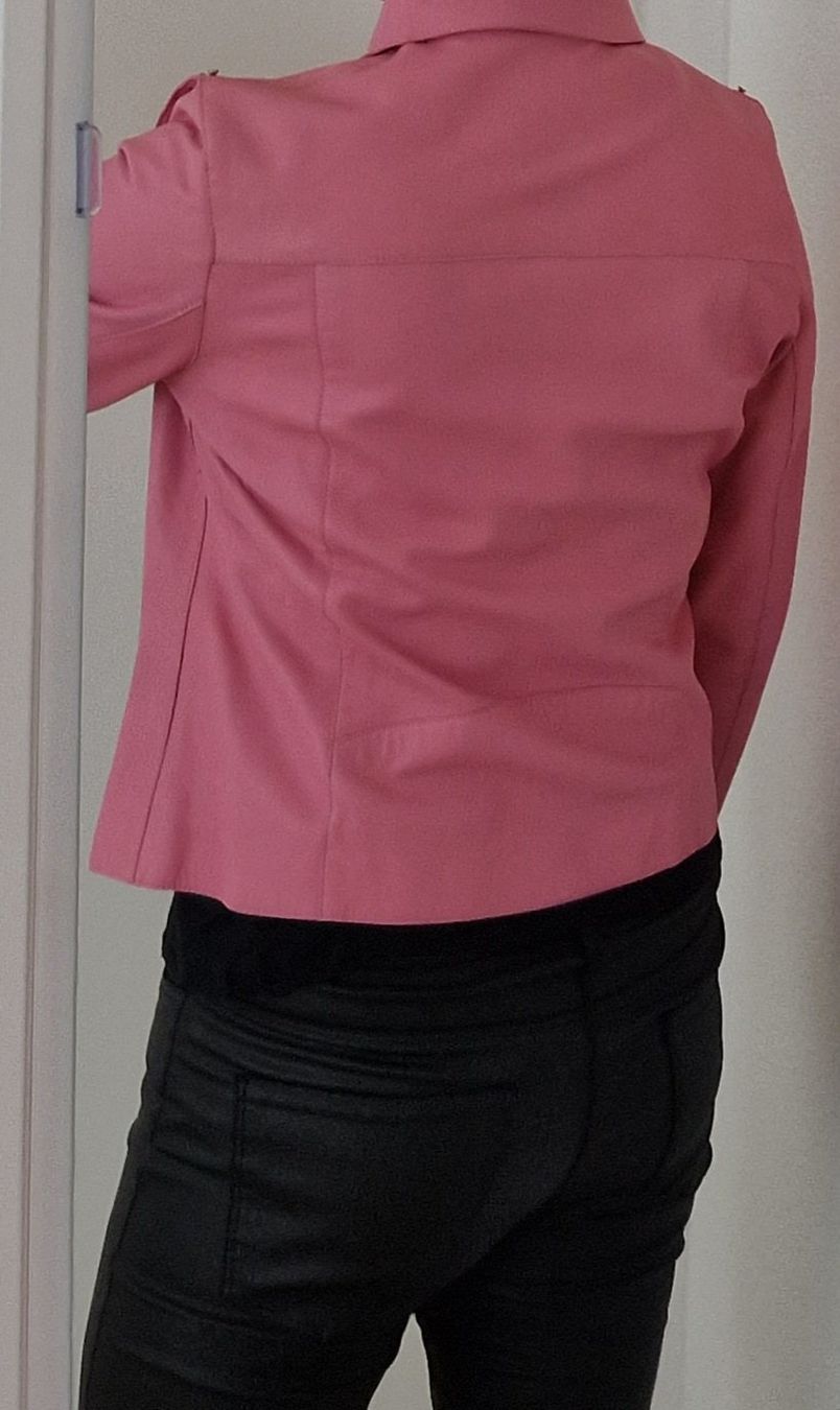 Giacche: Uterque Lederjacke pink Gr. M/L – Nuovo e nell'imballaggio originale da Erlinsbach SO venduto da ULIKH 2