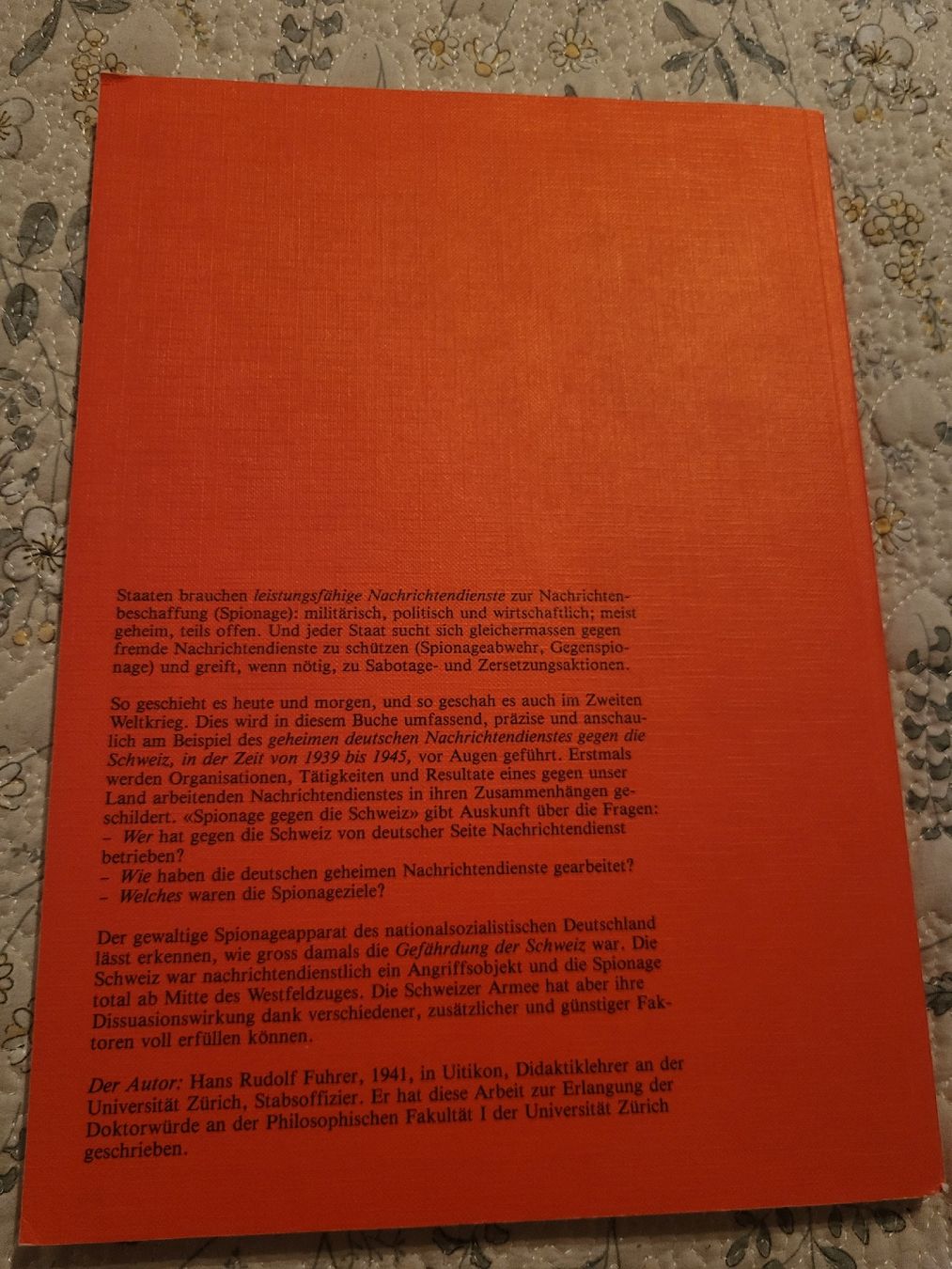 Libri: Spionage gegen die Schweiz – Usato da nunningen venduto da mic_88k2 1