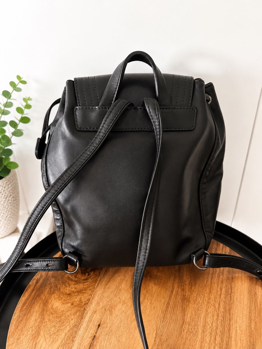 Longchamp Zaini: Longchamp Black Leather Backpack - Used, Great Condition! – Usato da Fribourg venduto da aix_fs82 1