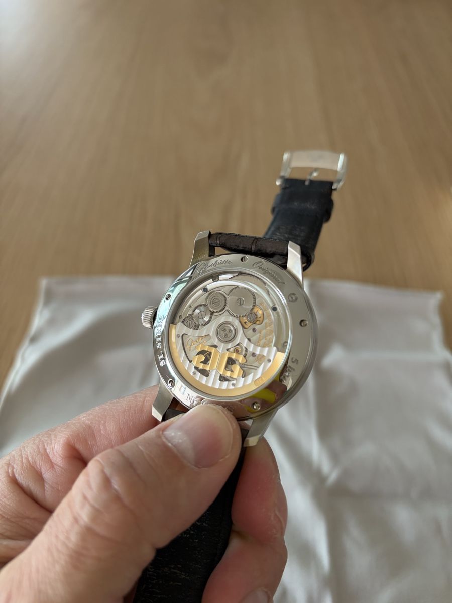Glashütte Orologi: Glashütte Senator Excellence Panomatic Date Moonphase – Usato da Wettswil venduto da dzlatarev 8