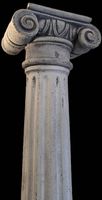 Römische Säule 230 cm  Beton mit Marmorstaub.