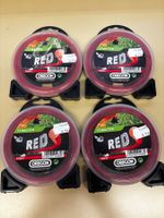 4 x Oregon Trimmer Nylonfaden rund 1,3/15, rot, 552615, NEU