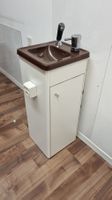 Waschbecken m.Unterschrank, Auszugsbrause und Einhandmischer