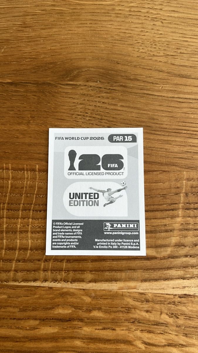Panini Carte collezionabili: Panini FIFA World Cup 2026 Sticker PAR 15 – Nuovo (secondo la descrizione) da Zürich venduto da carileo55 1