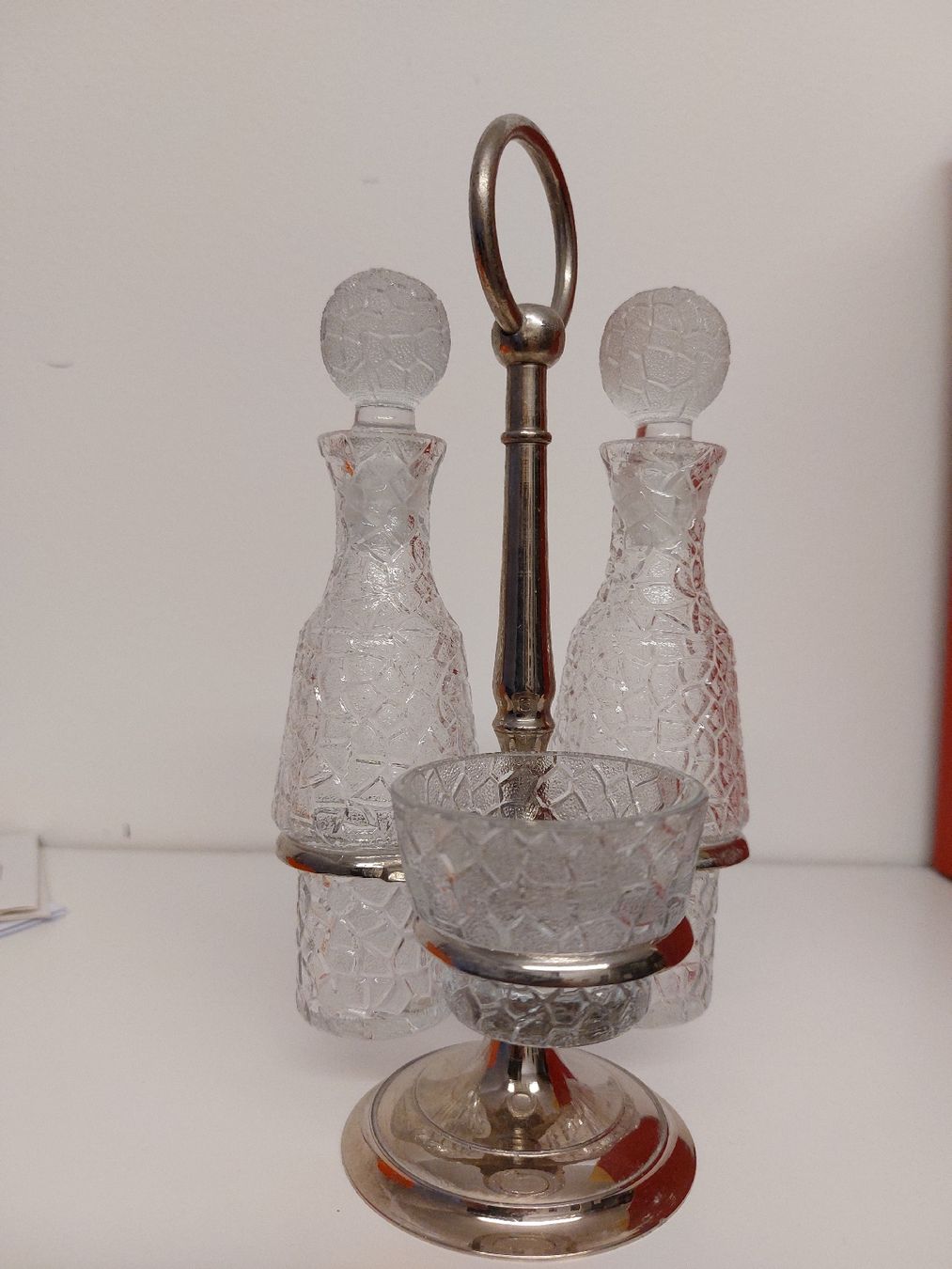 Caraffe: Edel Öl und Essig Spender/Menage – Usato da Russikon venduto da Dode70
