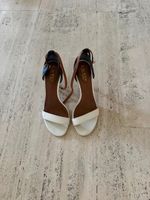 Sandales LAUREN Ralph Lauren cuir blanc noir taille 38