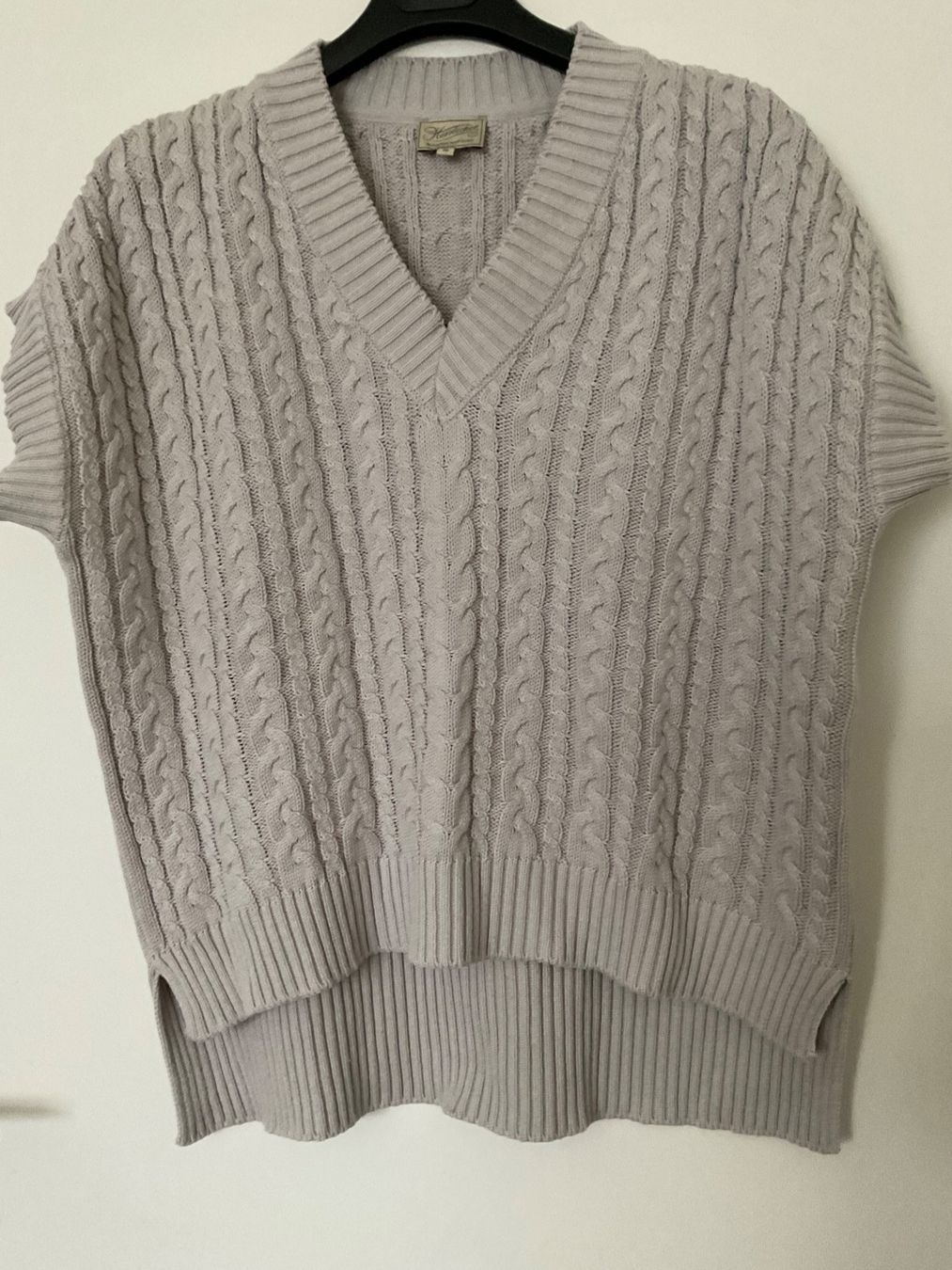 Herrlicher Pullover & Sweatshirts: Schöner Pullunder von Herrlicher Gr S Zopfmuster Hellgrau – Gebraucht aus Urdorf von alda02 1