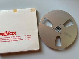 Revox Spule Metall 18cm Aluminium eloxiert guter Zustand