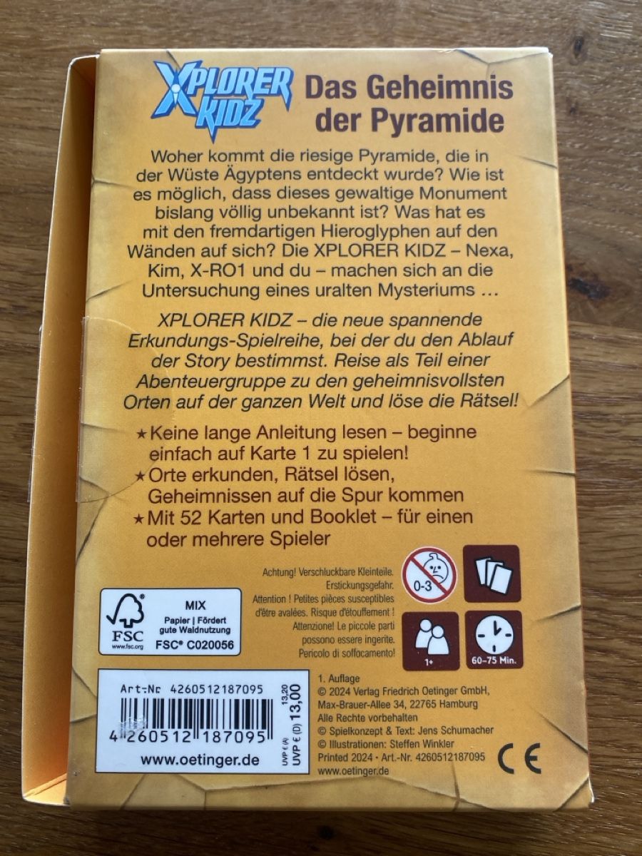 Giochi: Xplorer Kidz - Das Geheimnis der Pyramide – Usato da Wiedlisbach venduto da fralie 1