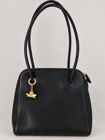 COMTESSE When Angels Travel Leder Handtasche schwarz Engel V