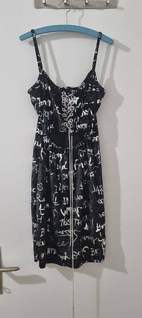 Minikleid mit Kette & Graffiti-Print (Neu, M-L)