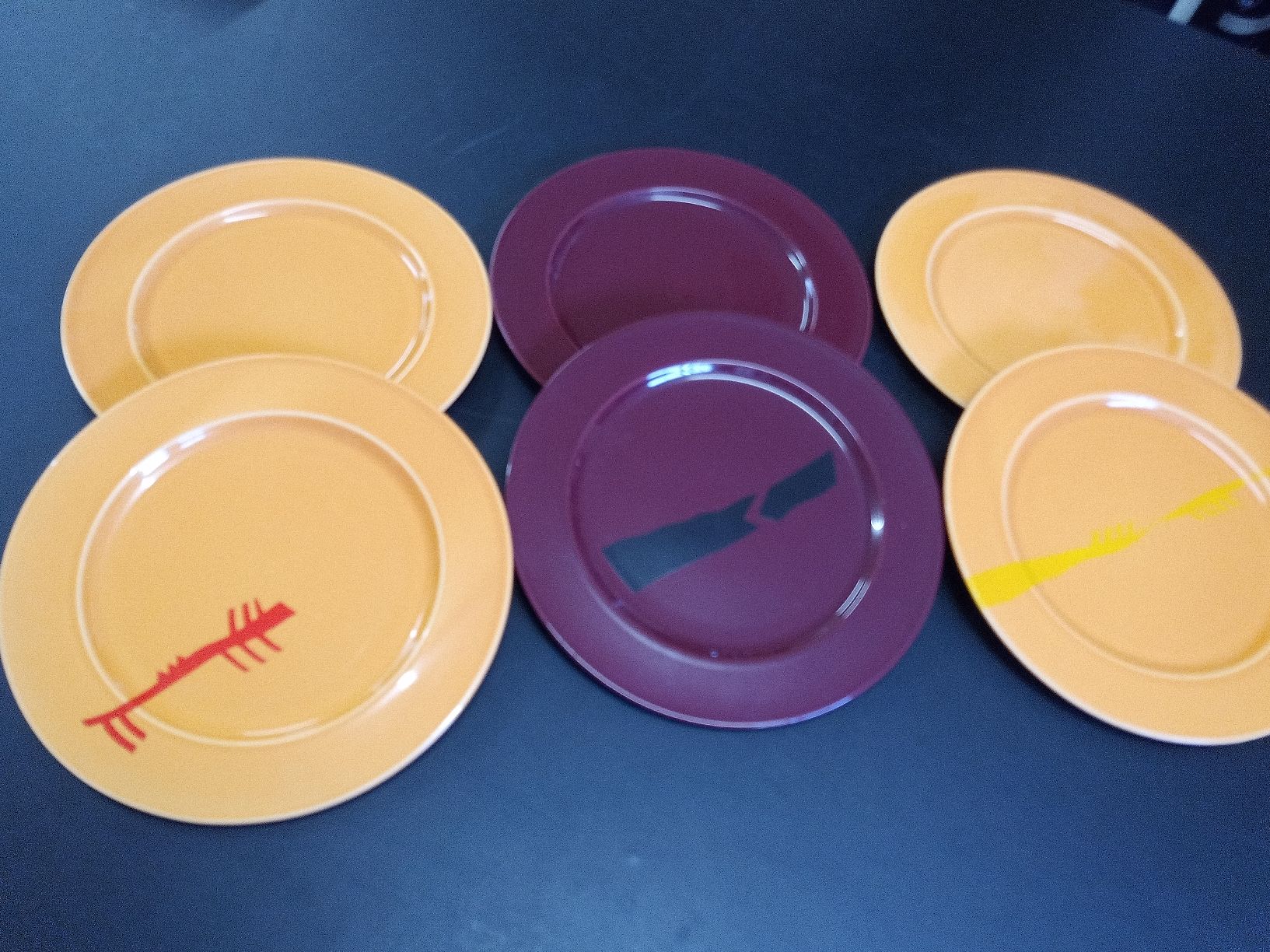 Bodum Teller: 6 Bodum Teller - Essteller - Speiseteller - Servierteller – Gebraucht aus Reiden von Zofi-Brocki 1