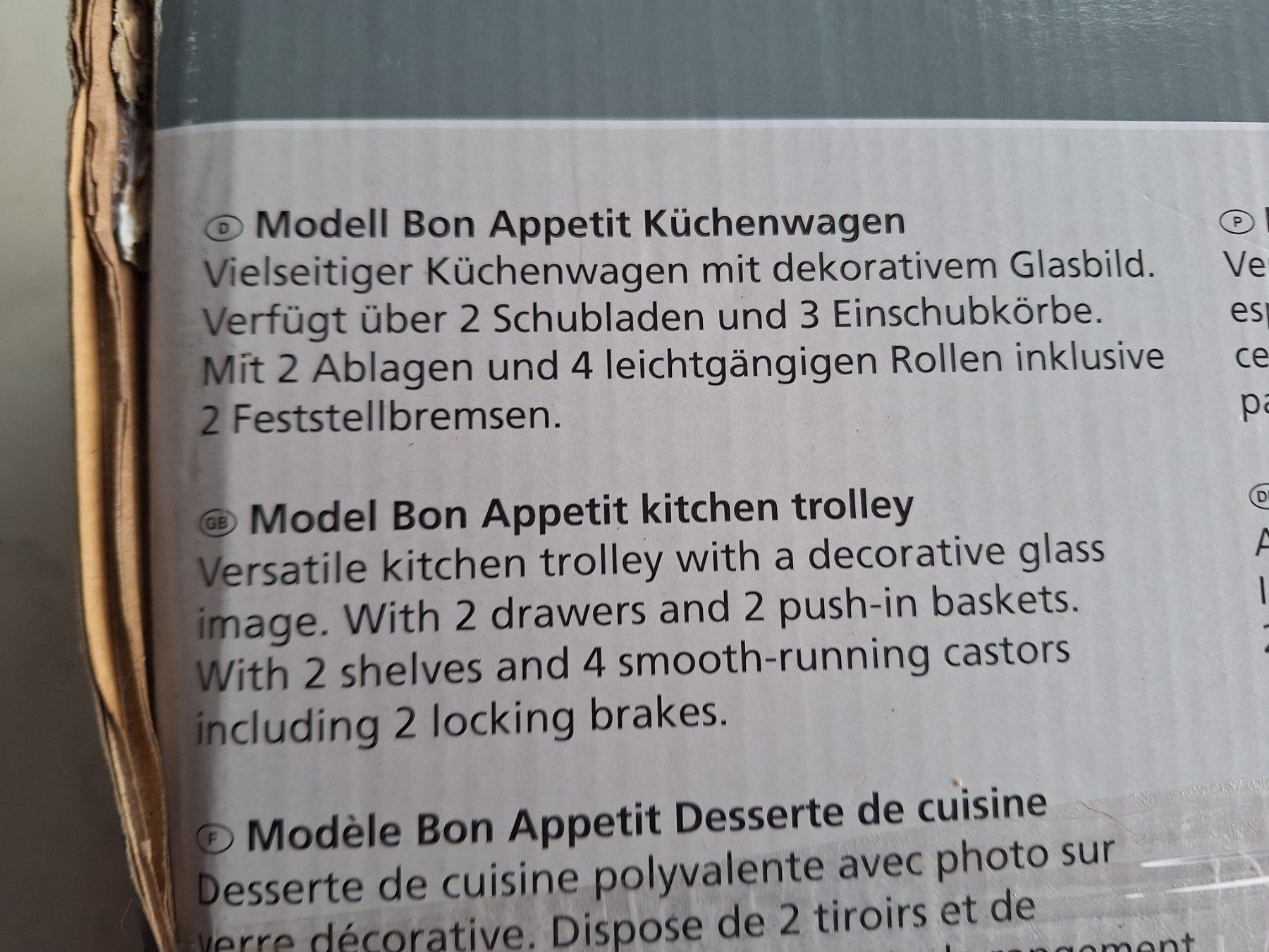 Elettrodomestici da cucina: WENKO KÜCHENTROLLY OVP – Nuovo e nell'imballaggio originale da Huttwil venduto da Kunterbuntli 4
