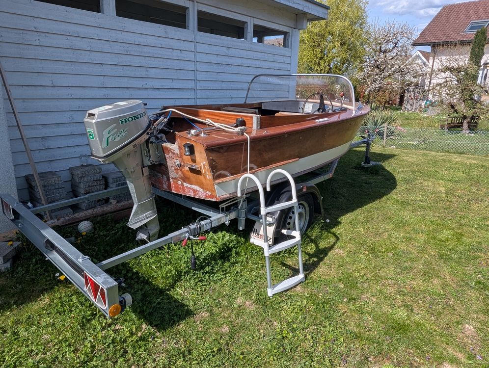 Motorboot 8 PS mit Trailer (Gebraucht) in Gerolfingen für CHF 2800 ...
