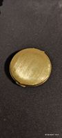 Antike goldfarbene Schmink-Puder-Dose-Spiegel Retro-Schmuck