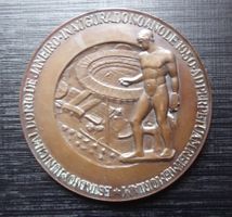 MEDAILLE INAUGURATION MARACANÃ RIO COUPE DU MONDE FOOT 1950