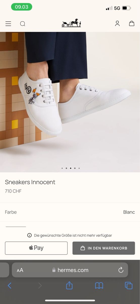 Hermès Scarpe da donna: Hermès innocent sneakers - used size 39.5 – Usato da Brugg AG venduto da Lovelux73