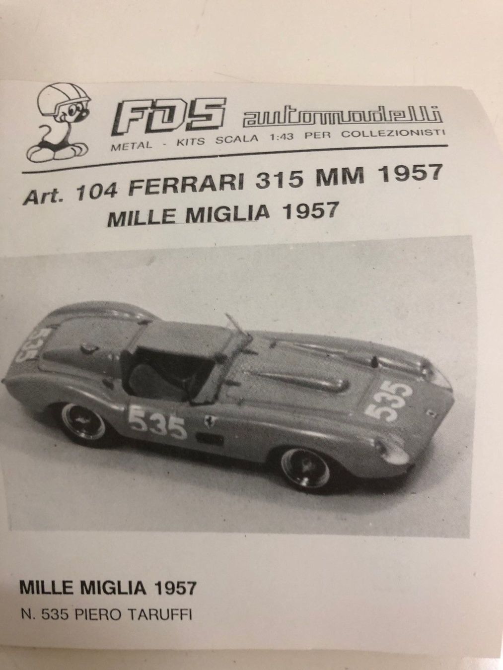 Ferrari Modellini d'auto: FDS-Kit Ferrari 1/43 – Nuovo (secondo la descrizione) da Muttenz venduto da Gucci2005 2
