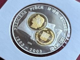 Togo 500 CFA Francs 2002 unz Jubiläum, 120 Jahre Goldvreneli