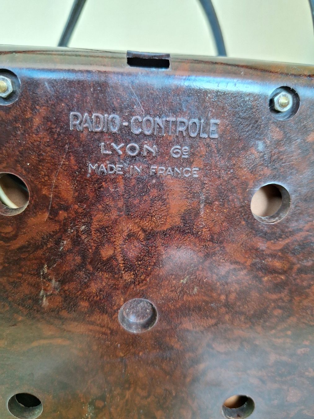 Funktechnik: Antenne REX Radio Controle Lyon Co. Bakelit. – Gebraucht aus Madiswil von 20gls 1