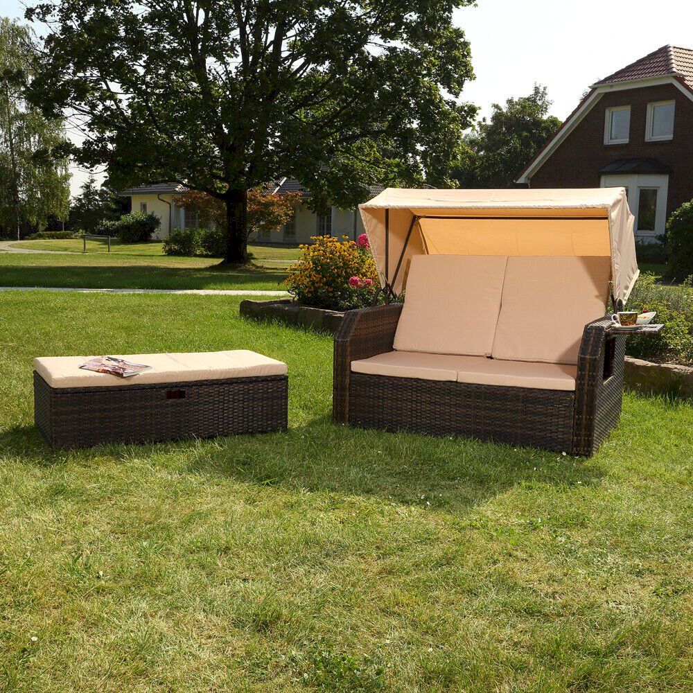Liegen & Liegestühle: Sonnenbett Braun und Beige – Neu und originalverpackt aus Bottighofen von zaap 3