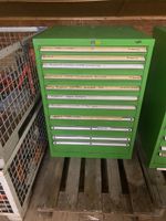 Lista Schubladenschrank Werkstattregal gefüllt grün