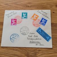 Luftpost Brief 1937 Zurich Bern 1932 Meiringen Interlaken