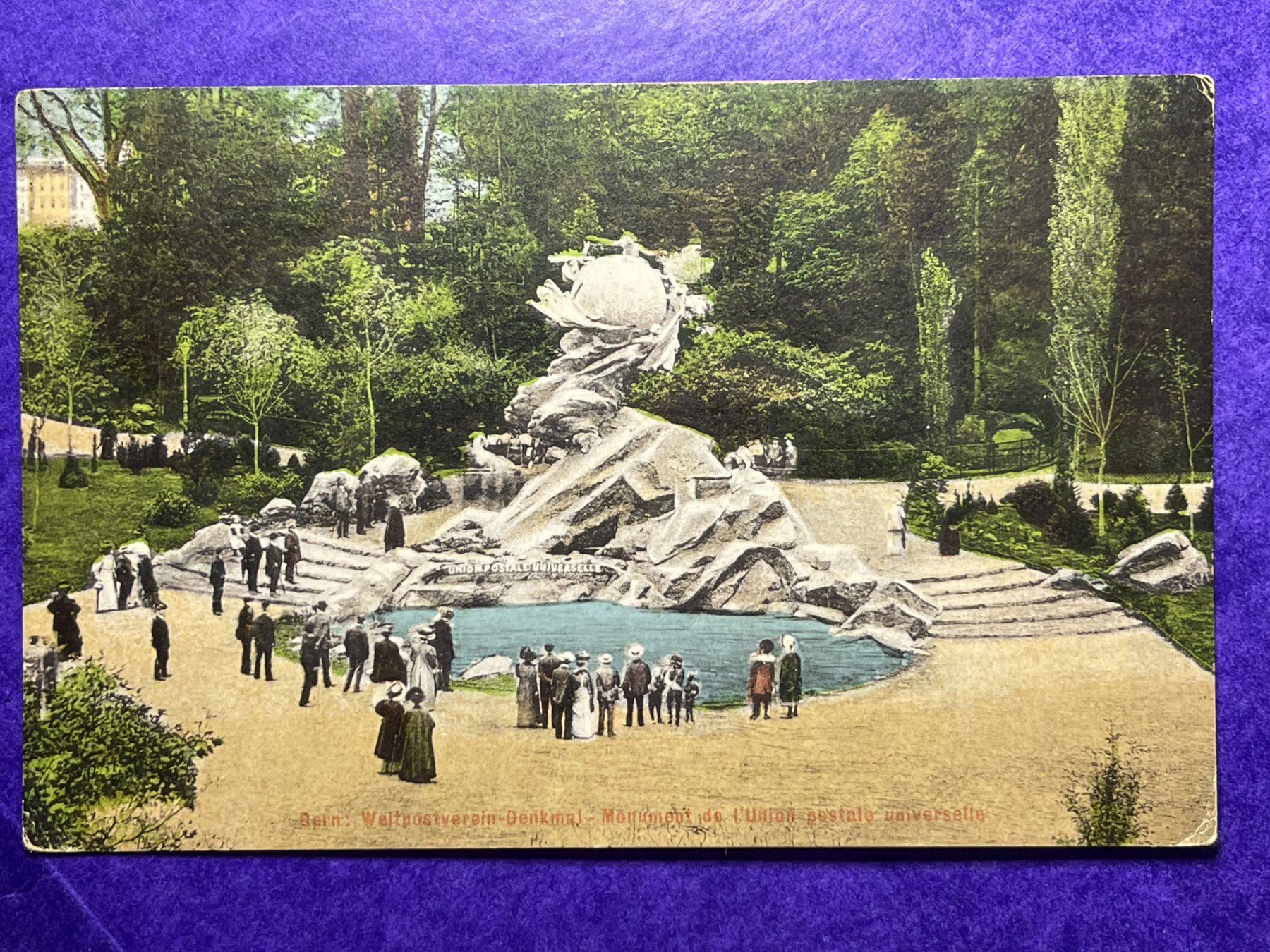 Cartoline postali: Bern - Weltpostverein-Denkmal - 1915 – Usato da Steg VS venduto da _vinci_