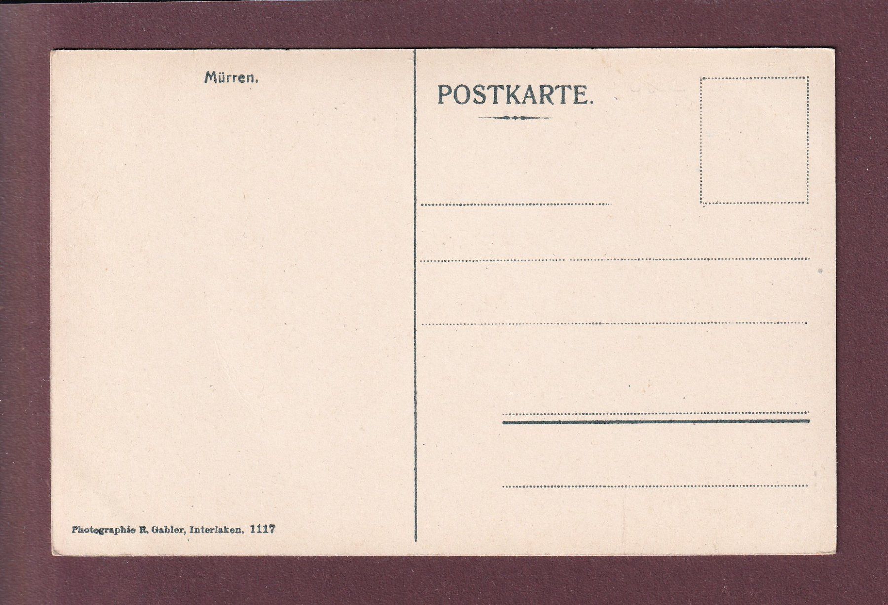 Cartoline postali: MÜRREN – Usato da Pully venduto da nicecards 1