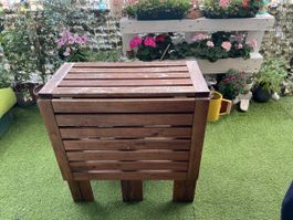 IKEA Wooden Balcony/Garden Foldable Table,. 73x70x(38-130)cm
