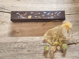 Lot de dés JDR artisanaux avec boîte, neufs
