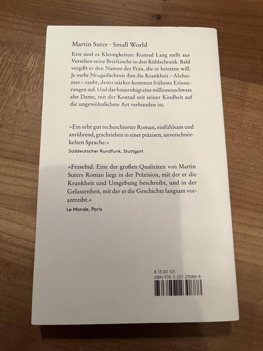 Livres: Small World - Martin Sutter – D'occasion à Oberthal par rah_6sbk 1