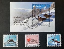 8-28-1 Bloc et timbres Helvetia oblitérés ET 2013 et 2014