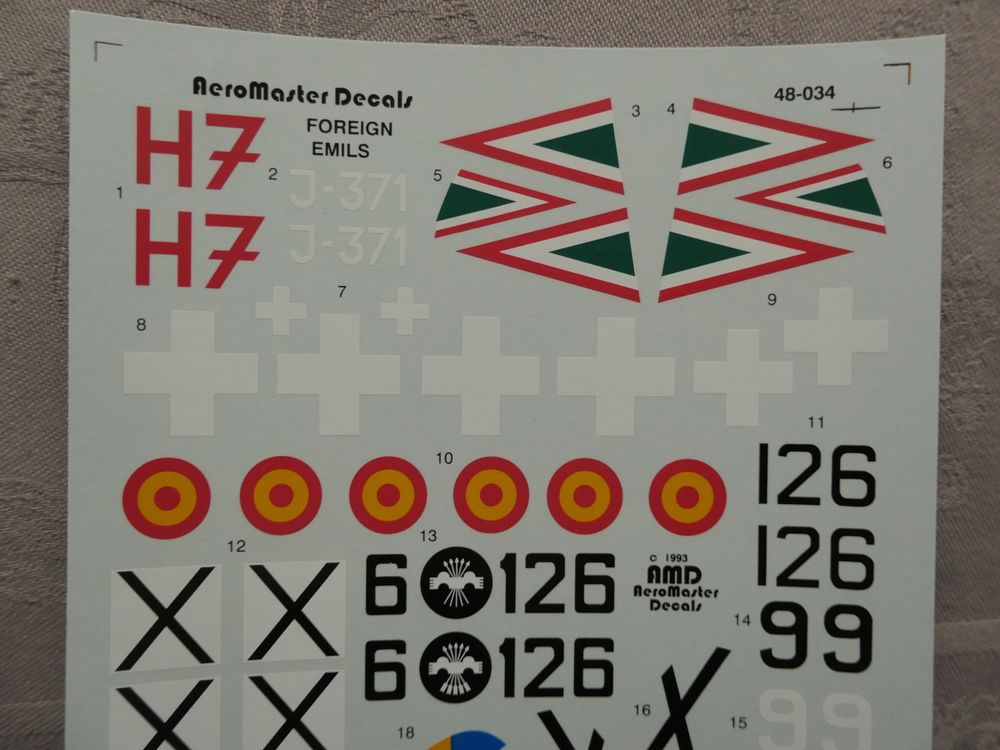 Spanische Luftwaffe Aufkleber (Roundels) – 4 Stück, Je 5,1 Cm, Vinyl, Wetterfest