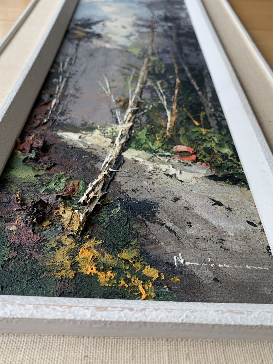Dipinti: Original Ölgemälde "Waldweg" mit Rahmen – Usato da Muri AG venduto da cag733 3