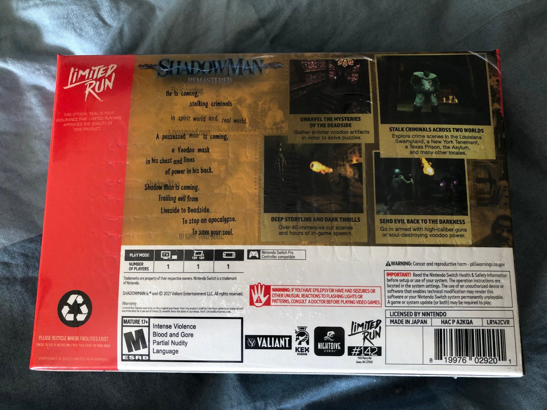Nintendo Giochi: Shadow Man Remastered Classic / Limited Run Games Raritat – Nuovo e nell'imballaggio originale da Petit-lancy venduto da Jototti 1