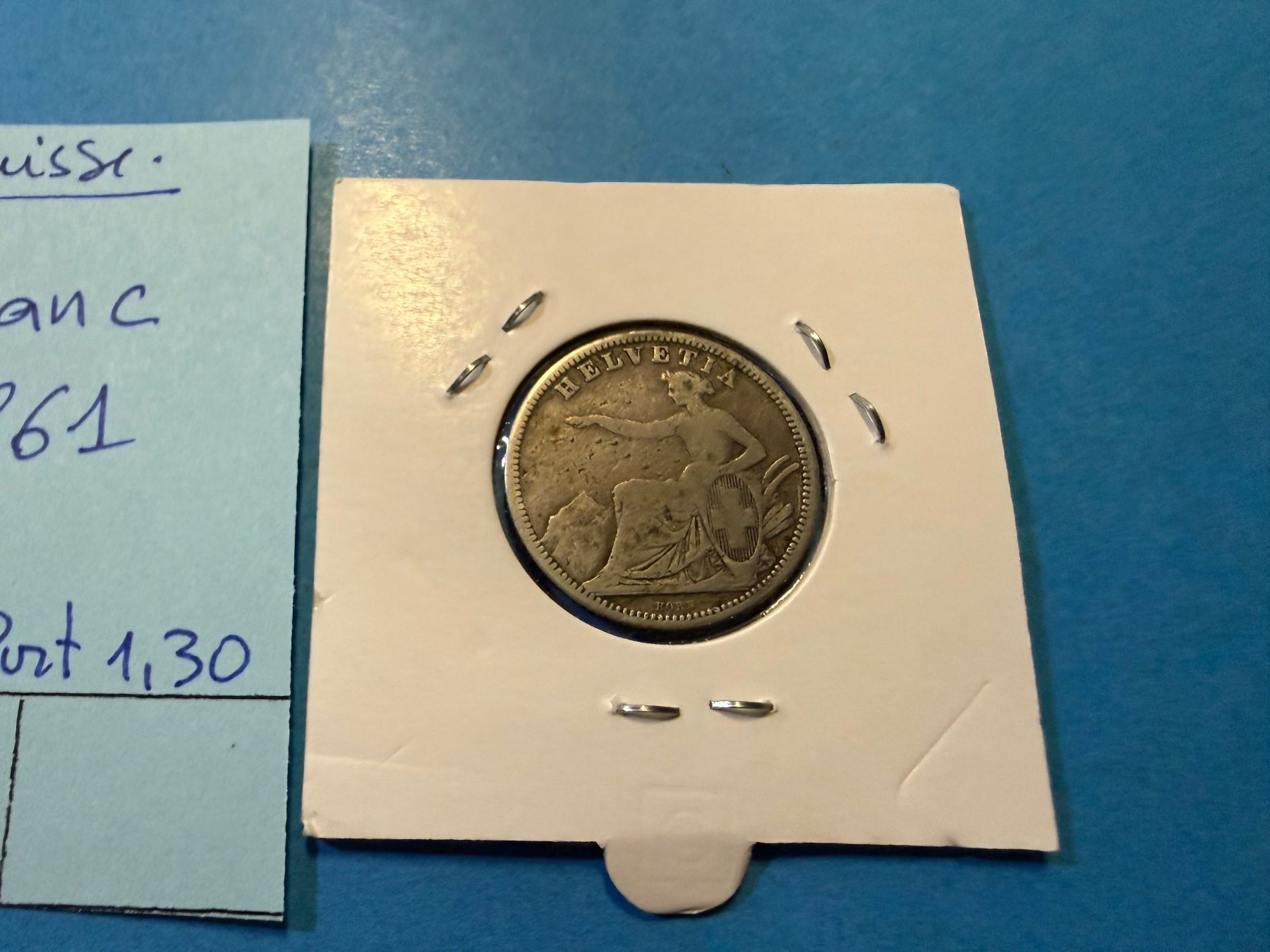 Alle Münzen: SUISSE : 1 FRANC 1861-  Bon état – Gebraucht aus genève von GEnumist 2
