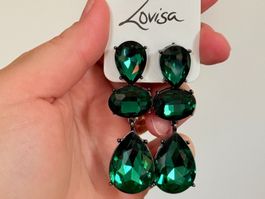 Boucles d'oreilles pendantes Lovisa vertes neuves