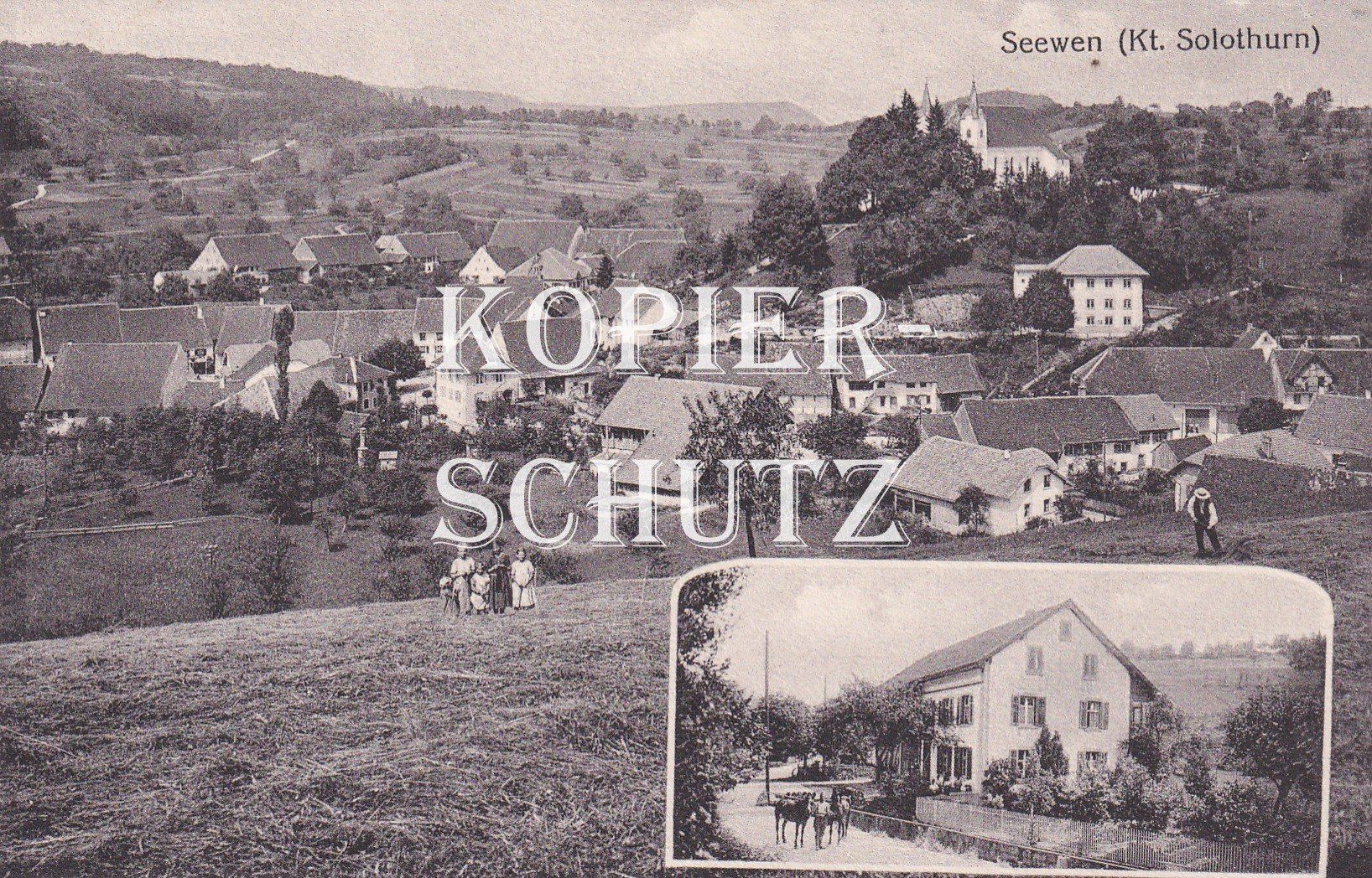 Cartoline postali: Seewen (Kanton Solothurn) /bc – Usato da Hombrechtikon venduto da Rudolf07