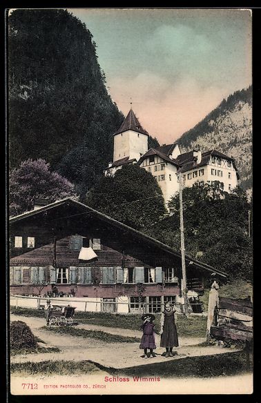 Ansichtskarten: AK Wimmis, Schloss Wimmis – Gebraucht aus Berlin von bartko-reher