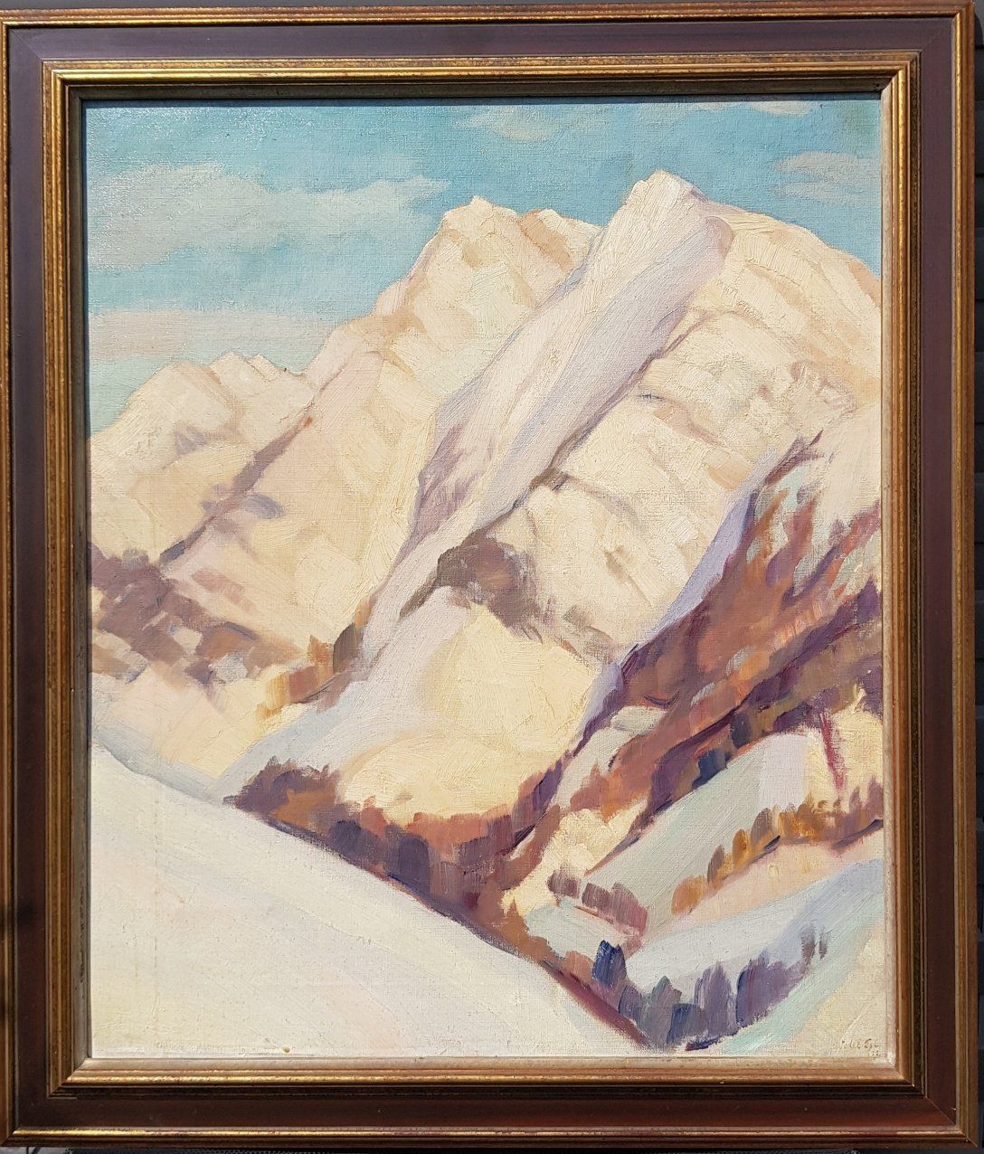 Dipinti: Gebirgslandschaft aus Schweizer Sammlung – Usato da Horw venduto da Kunstreich7
