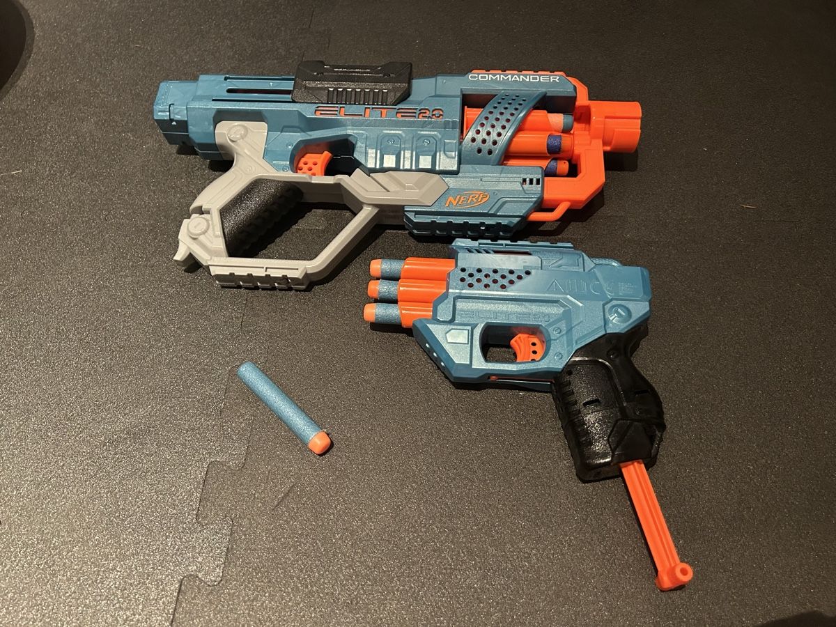 Nerf Giocattoli: NERF Elite 2.0 Commander RD-6 + Trio TD-3 Blaster mit Darts – Nuovo (secondo la descrizione) da Neuheim venduto da 11butzero 2