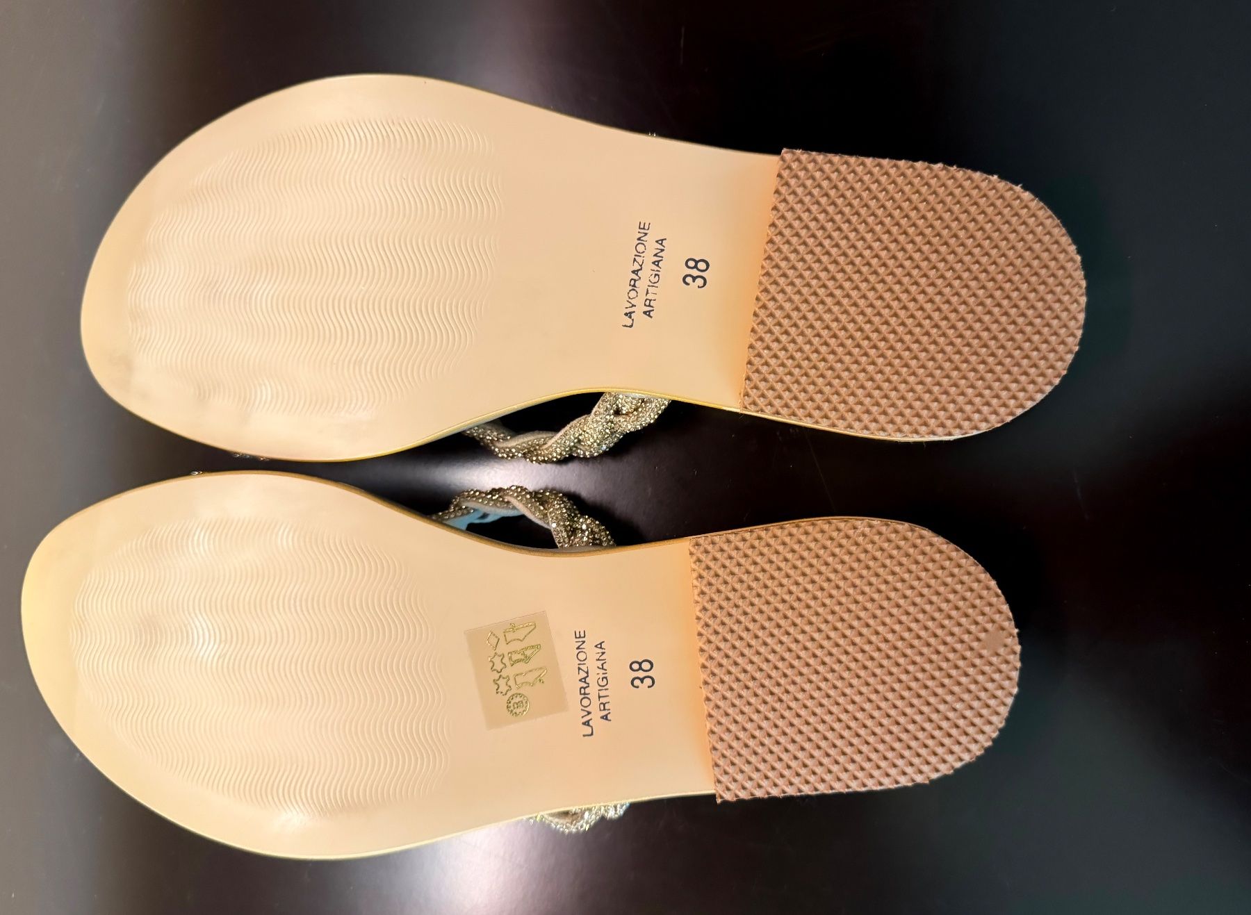 Damenschuhe: Sandalen mit Swarovski - Kristallen – Gebraucht aus Zürich von gregart 3