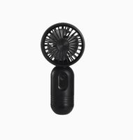 Kleiner Portabler mini-Fan, USB-C wiederaufladbar SCHWARZ
