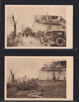 2 cartes - Cyclone de la Chaux de Fonds - 1926