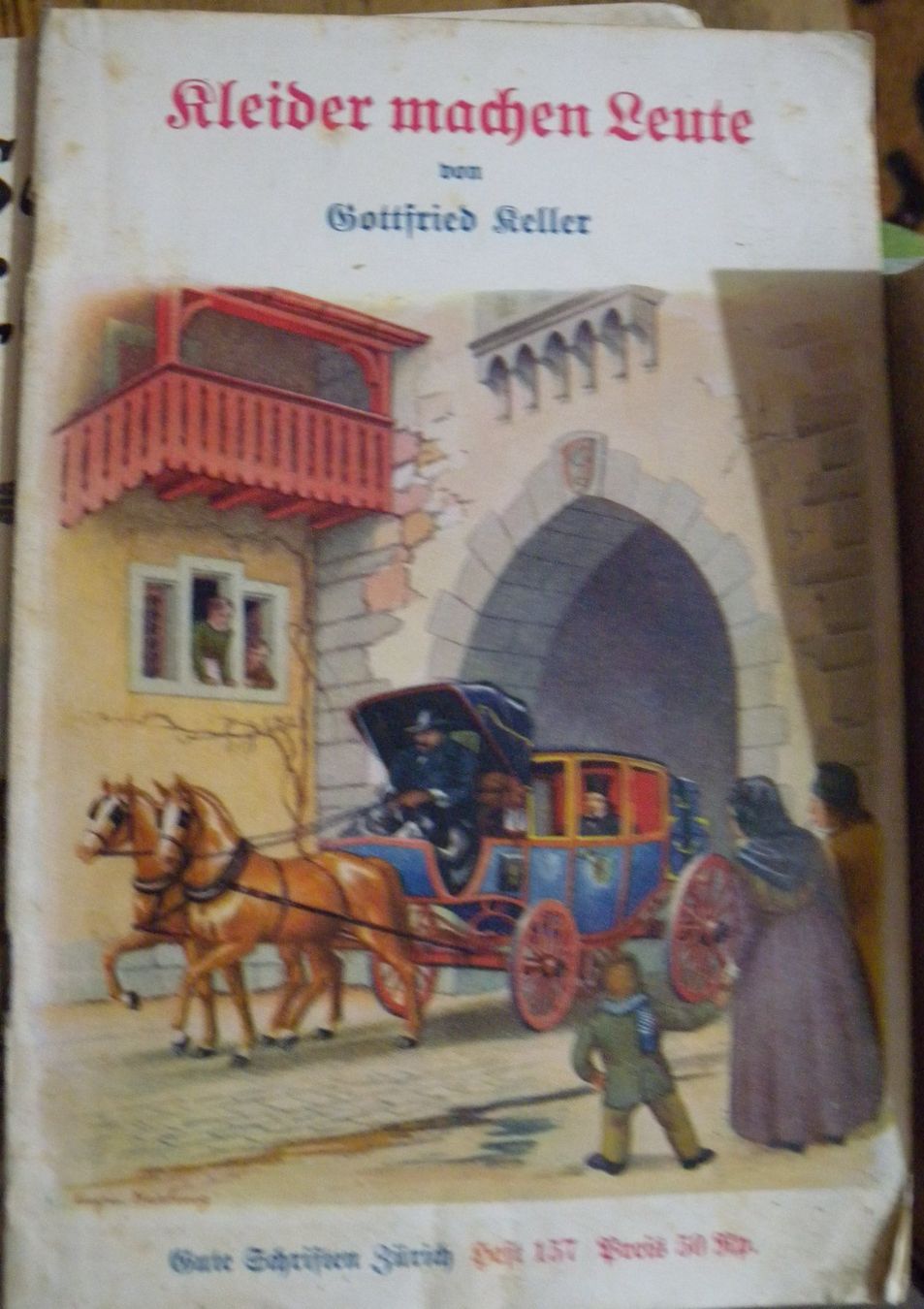 Libri: Antikes Heft "Kleider machen Leute" Keller – Usato da Hauenstein venduto da davia72
