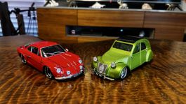 Alpine 1600s et 2cv tuning maisto 1:18